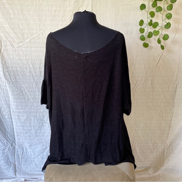 Willows Flowy Oversized Dark Gray Shirt size S - Picture 3 of 6
